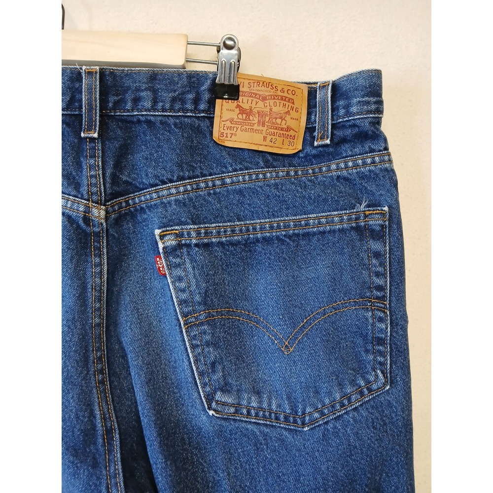 Levi's 517 size 42 x 3p dark denim wash jeans